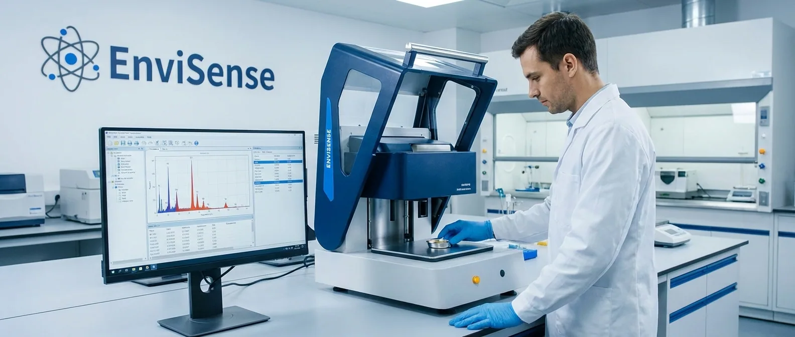 Benchtop XRF spectrometer for coating thickness measurement and alloy analysis