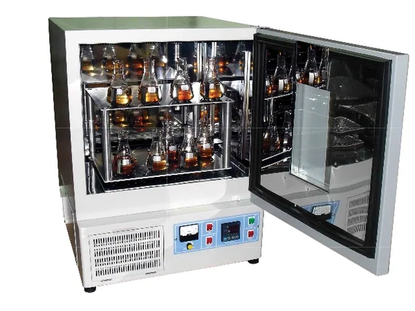 LOM-150 orbital shaking incubator with an observation window